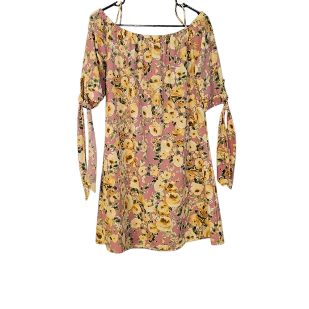 Adara Women's Floral Off-Shoulder Dress Size M